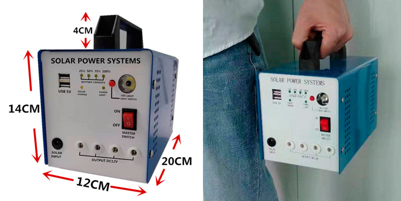 15W Solar Power System All-In-One Machine Details